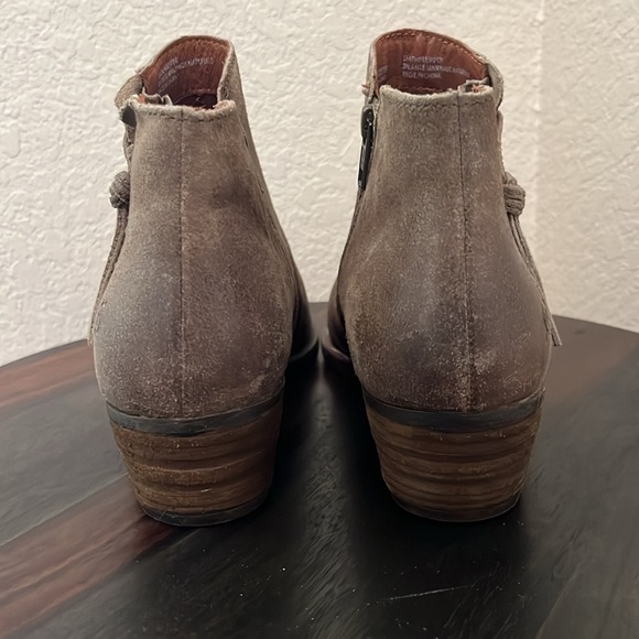 Born Women Brown Bootie with Faux Lace-Up Design - Picture 4 of 8